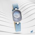 Fastrack Uptown Retreat Quartz Analog Pink Dial Leather Strap Watch for Girls
