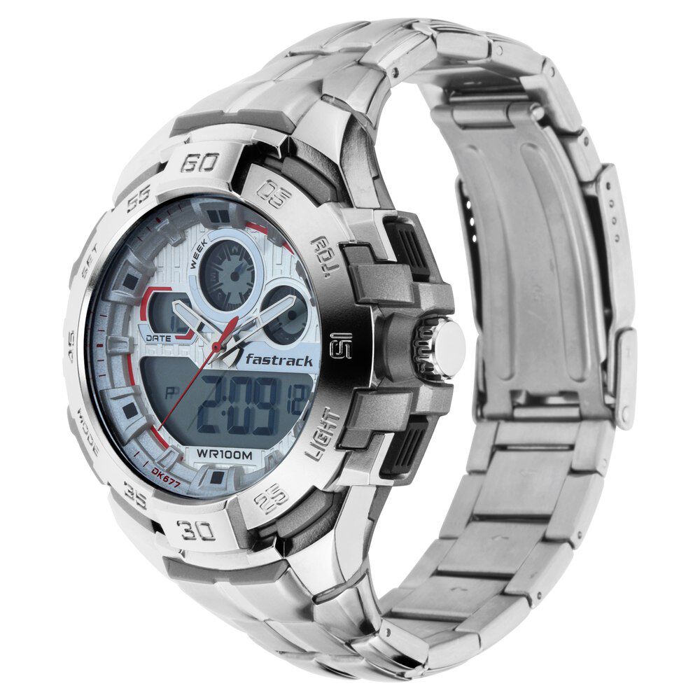 Buy Online Fastrack Mean Machines Guys Ana Digi Watch nn38054pm01 Fastrack