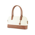 Everyday Edge Satchel in White and  Tan - image number 3