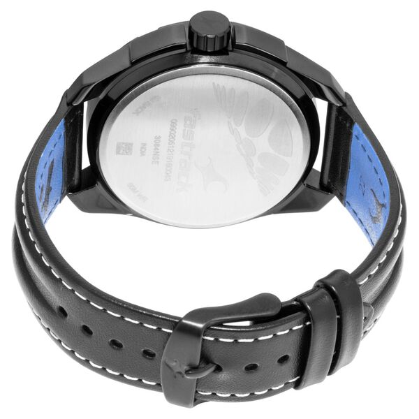 Fastrack Hitlist Quartz Analog Green Dial Leather Strap Watch for Guys - image number 4