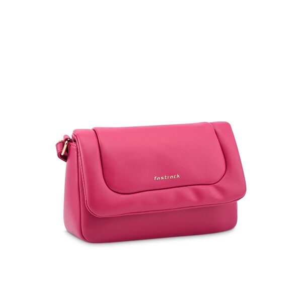 Fastrack Puff Sling with Detachable Pouch in Pink - image number 3