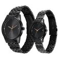 Fastrack Mixmatched Quartz Analog Black Dial With Black Metal Strap Watch For Couple - image number 2