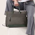 Nylon edit laptop tote -  beige