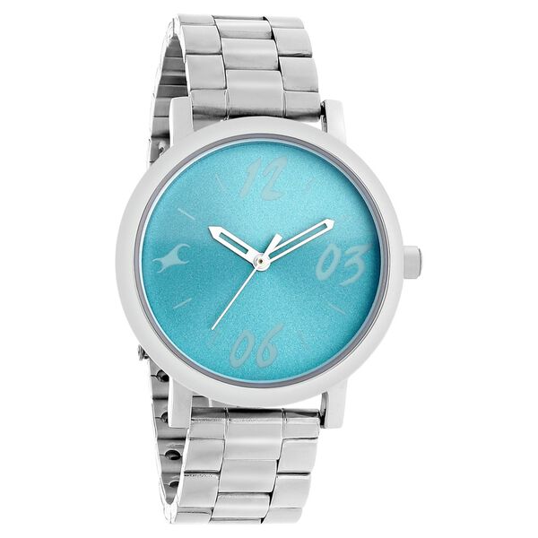 Fastrack Tropical Waters Quartz Analog Green Dial Metal Strap Watch for Girls - image number 1