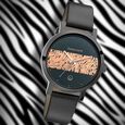 Fastrack Animal Print Quartz Analog with Date Bicolour Dial Leather Strap Watch for Girls - image number 0