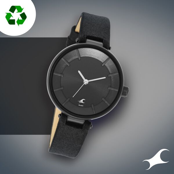 Fastrack Revibe Quartz Analog Black Dial Fabric Strap Watch for Girls - image number 0