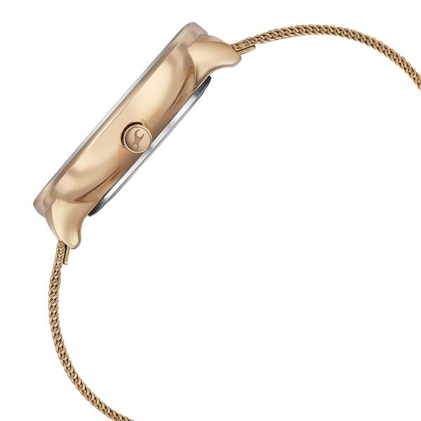 Fastrack Stunners Quartz Multifunction Rose Gold Dial Stainless Steel Strap Watch for Girls - image number 3