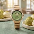 Fastrack Gelato brown multifunction metal strap watch with Chocolate dial for Girls