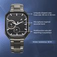 Fastrack Groove Multifunction Black Dial Metal Strap Guy's Watch with Lume indices - image number 2