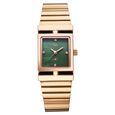 Vyb Showstopper By Fastrack Quartz Analog Green Dial Rose Gold Stainless Steel Strap Watch For Girls - image number 1