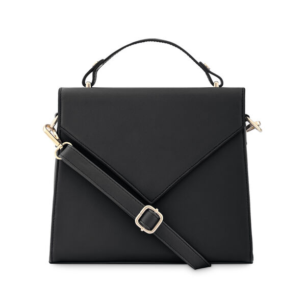 Fastrack Black Structured Satchel Bag for Women - image number 1