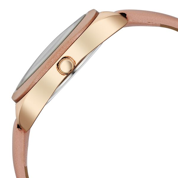 Vyb Muse By Fastrack Quartz Analog Pink Dial Leather Strap Watch For Girls - image number 4