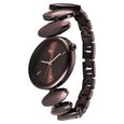 Vyb Successor By Fastrack Quartz Analog Brown Dial Brown Metal Strap Watch For Girls - image number 2
