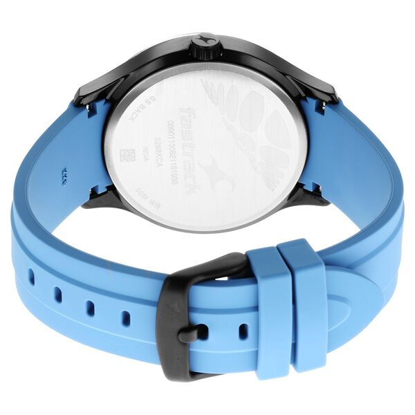 Fastrack Urban Bounce Quartz Analog Black Dial Silicone Strap Watch for Guys - image number 5
