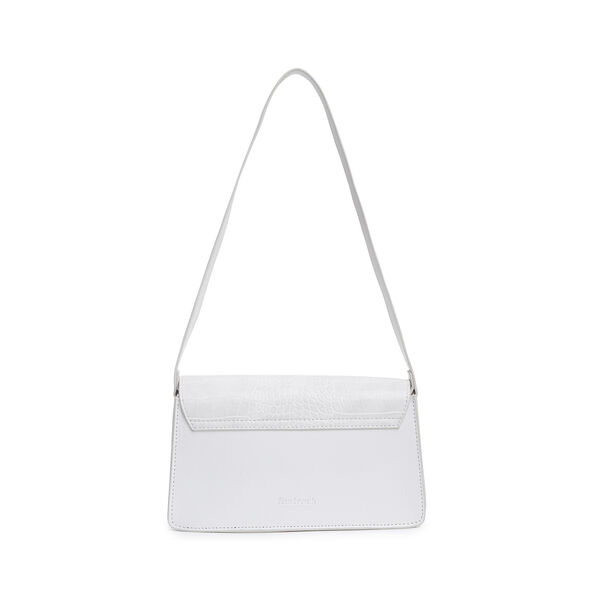Fastrack Structured Shoulder Bag for Women | Trendy Shoulder Bag for Girls, Ladies, Women | Chic Textured Bag Made of High Quality Faux Leather (White) - image number 2