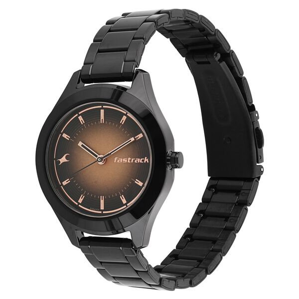 Fastrack All Nighters Quartz Analog Bicolour Dial Metal Strap Watch for Girls - image number 1