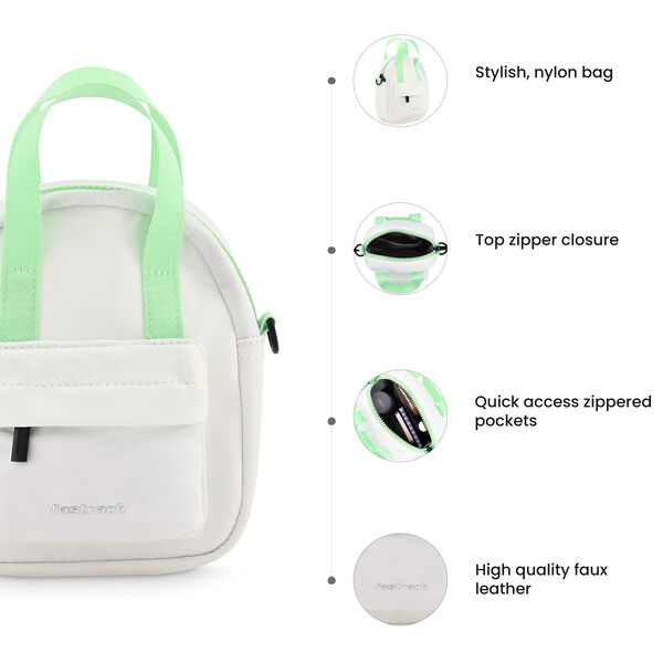Fastrack Snack-Pack White Sling Bag with Detachable Sling - image number 8