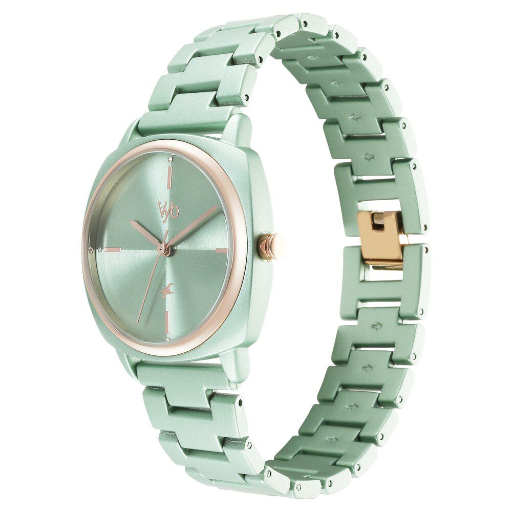 Buy Online Fastrack Vyb Slayer Quartz Analog Green Dial