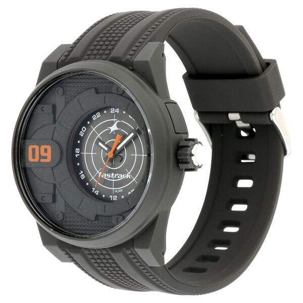 Fastrack Trendies Quartz Analog Grey Dial Silicone Strap Watch for Guys - image number 3