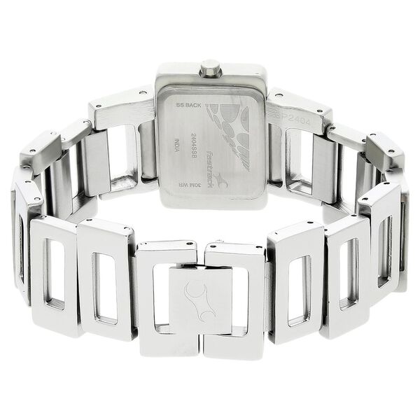 Fastrack Quartz Analog White Dial Metal Strap Watch for Girls - image number 3