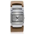 Fastrack Quartz Analog Silver Dial Leather Strap Watch for Girls - image number 0