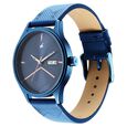 Fastrack Style Up Quartz Analog with Day and Date Blue Dial Leather Strap Watch for Guys - image number 3