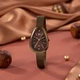 Vyb Prodigy By Fastrack Quartz Analog Green Dial Golden Stainless Steel Strap Watch For Girls