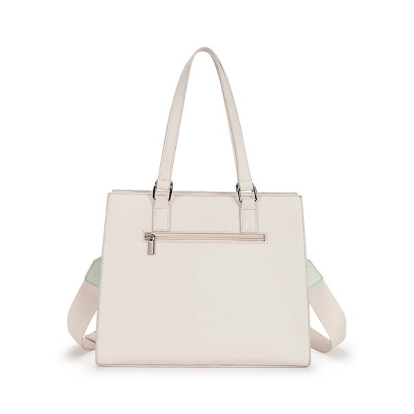 Pastel Colorblock Satchel Bag - image number 5