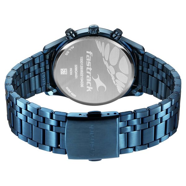 Fastrack Opulence Quartz Multifunction Multicoloured Dial Stainless Steel Strap Watch for Guys - image number 5