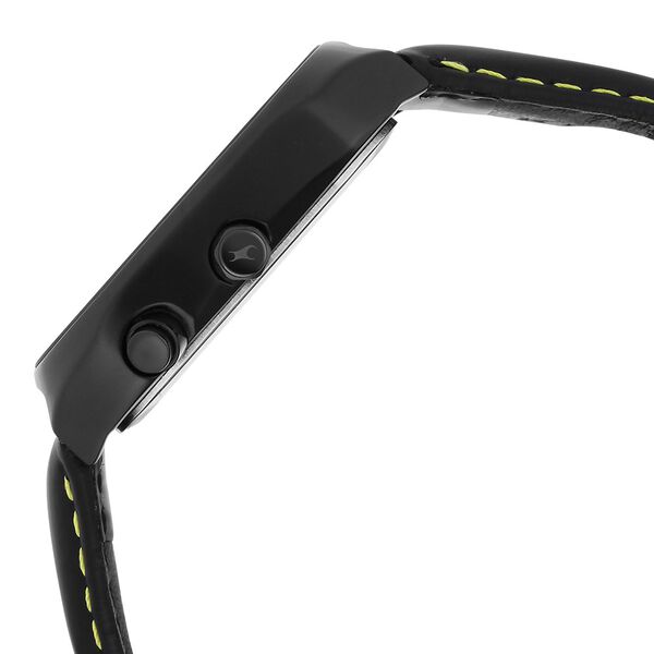 Fastrack Groove Multifunction Black Dial Guy's Leather Strap Watch with Lume indices - image number 5