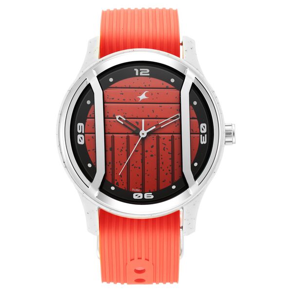 Fastrack Urban Bounce Quartz Analog Red Dial Silicone Strap Watch for Guys - image number 2