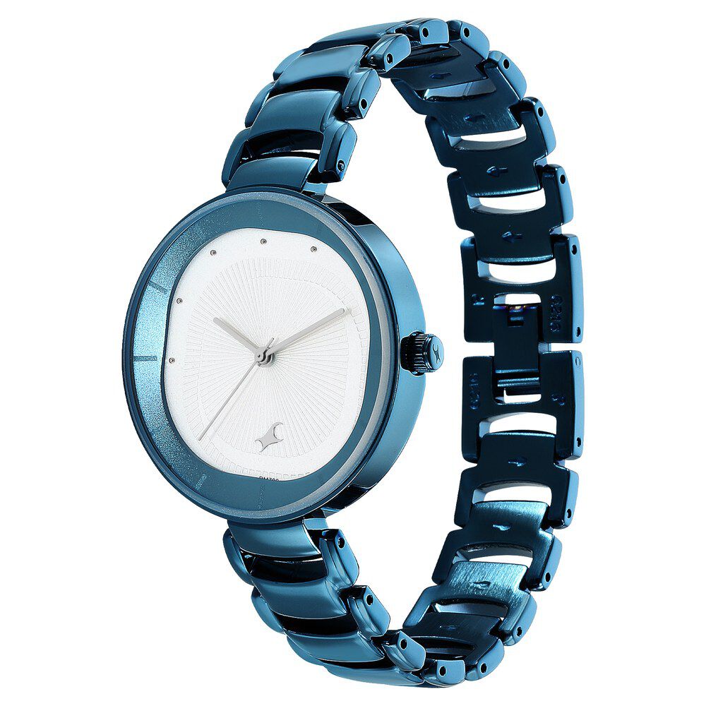 Buy Online Fastrack Style Up Quartz Analog Silver Dial Metal Strap Watch for Girls 6270qm01 p Fastrack