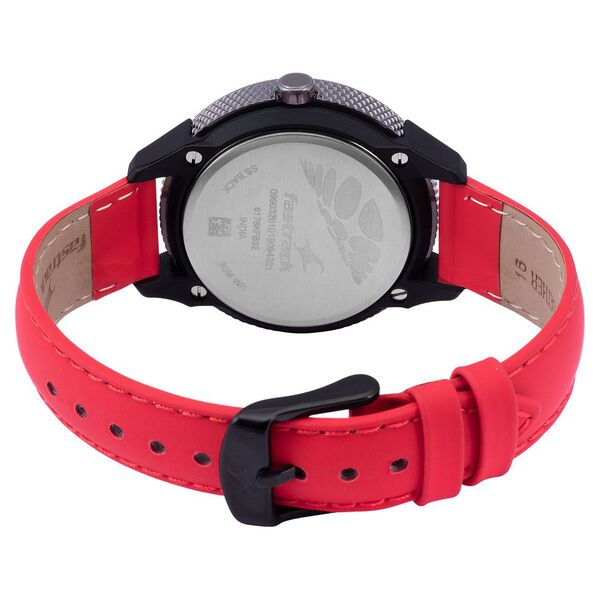 Fastrack Modular Quartz Analog Black Dial Leather Strap Watch for Girls - image number 4
