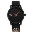 Fastrack Tees Quartz Analog Black Dial Silicone Strap Watch for Guys - image number 1