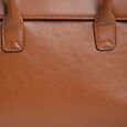 Fastrack Large Satchel Bag for Women | Structured, Stylish Bag With Spacious Compartments | Classic Work Bag Made of High Quality Faux Leather (Tan) - image number 9