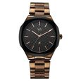 Vyb Challenger By Fastrack Quartz Analog Black Dial Brown Stainless Steel Strap Watch For Guys - image number 1