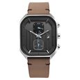 Fastrack Fleek Quartz Multifunction Grey Dial Leather Strap Watch For Guys - image number 0