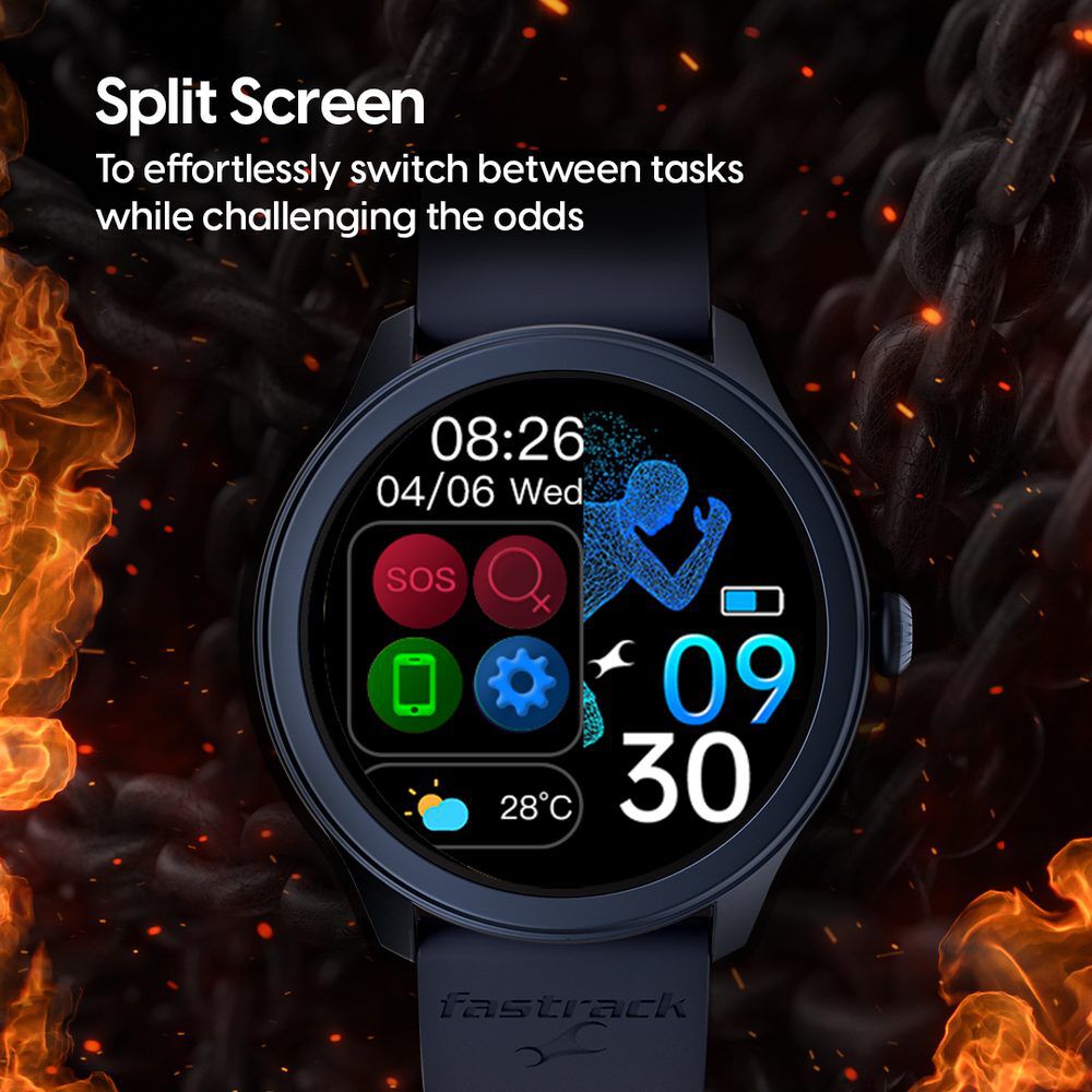 Fastrack Reflex Invoke Smartwatch Grey BT Calling Advanced