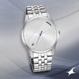 Fastrack Stunners Quartz Analog Silver Dial Metal Strap Watch for Guys - image number 0