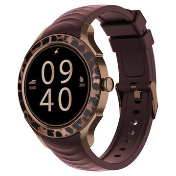 Fastrack Ella Women Smartwatch with 1.2" inch AMOLED Display, Patterned Bezel, Functional Crown, BT