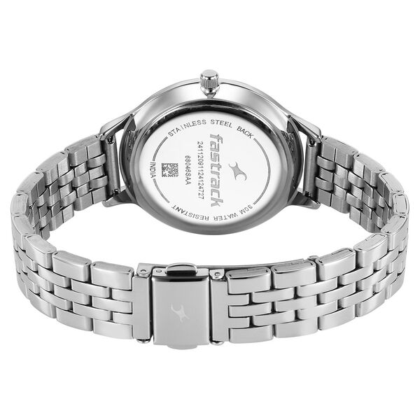 Fastrack Stunners X Quartz Analog Pink Dial Stainless Steel Strap Watch For Girls - image number 4