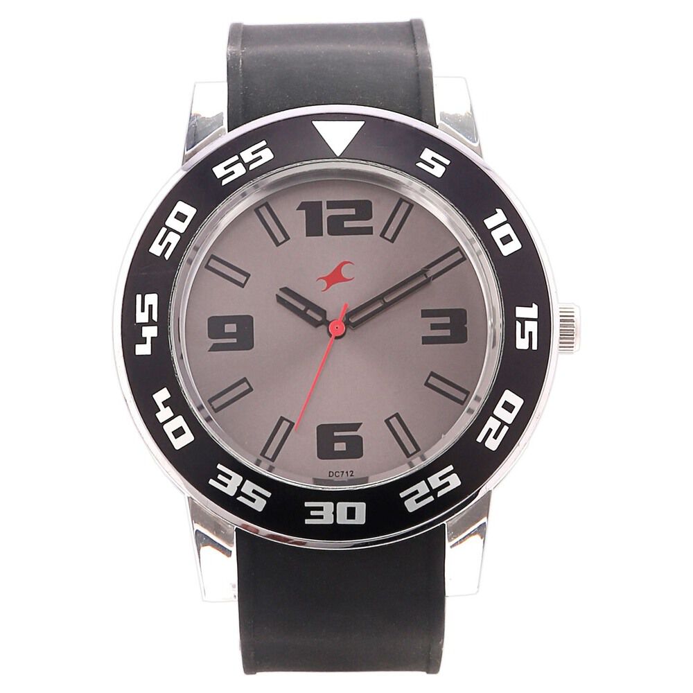 Buy Online Fastrack Quartz Analog Grey Dial Plastic Strap Watch for Guys 9950pp01j Fastrack