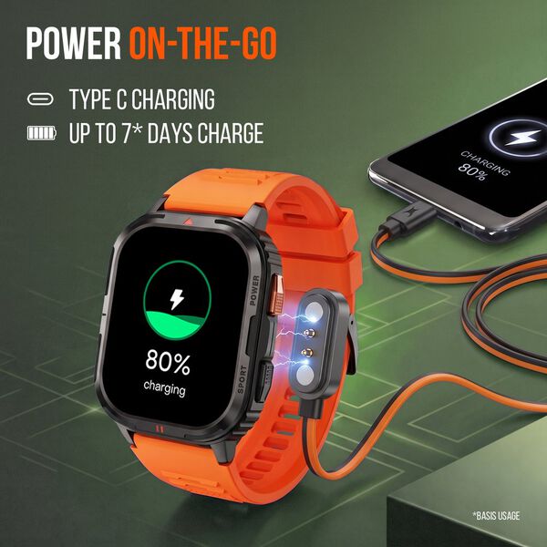 Fastrack Smart Xtreme S Smartwatch with 4.9 cm AMOLED Display BT Calling & Health Monitoring - image number 4