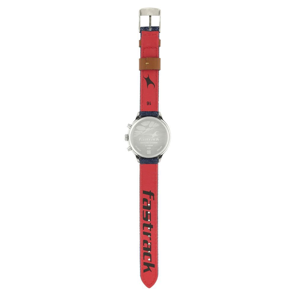 Buy Online Fastrack Denim Quartz Multifunction Blue Dial Denim Strap Watch for Girls nn6179sl02 Fastrack