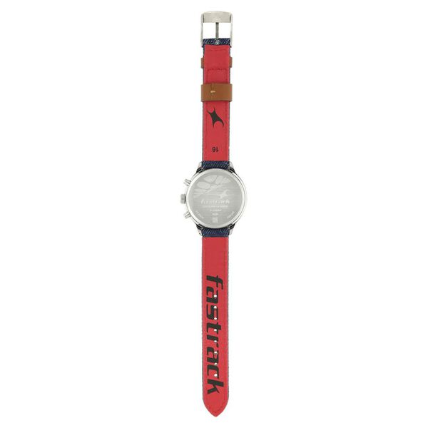 Fastrack Denim Quartz Multifunction Blue Dial Denim Strap Watch for Girls - image number 5