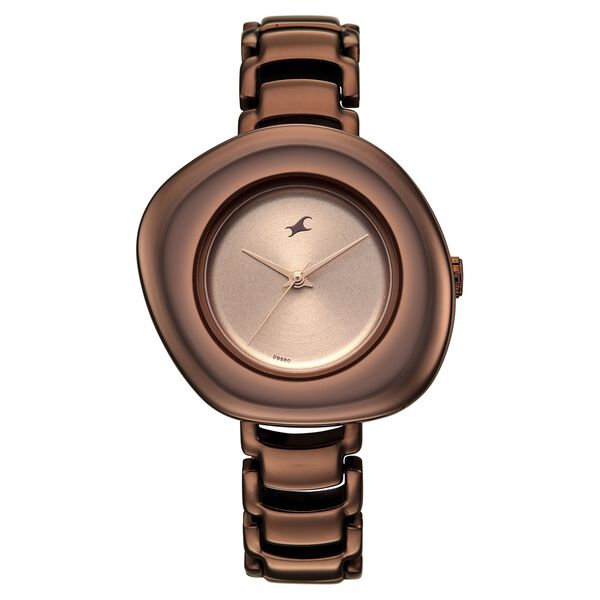Fastrack Analog Brown Dial Women's Watch with Brown Metal Bracelet - image number 0
