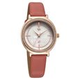 Fastrack Vyb Spotlight Quartz Analog Mother of Pearl Dial Pink Leather Strap Watch For Girls - image number 2