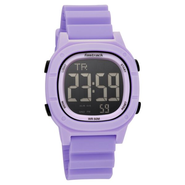 Fastrack StreetStyle Unisex Plush Lavender Digital Watch - image number 1