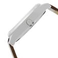 Fastrack Fundamentals Quartz Analog White Dial Leather Strap Watch for Guys - image number 3
