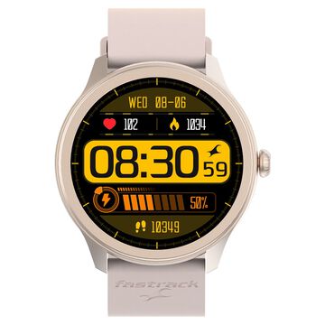 Fastrack Reflex Invoke Smartwatch Pink: BT Calling, Advanced Chipset, Breathing Rate, IP68.